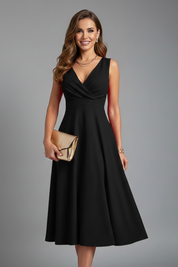 Sophia Laurent | Red Midi Dress For Women