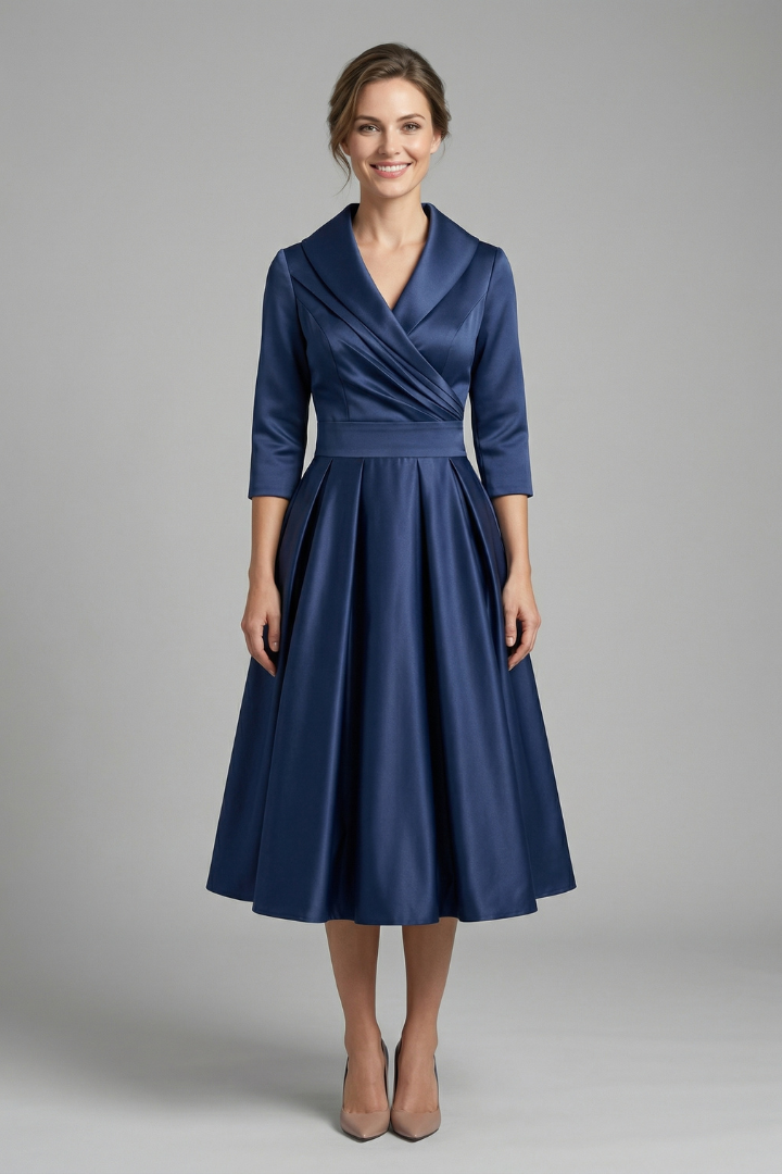 Victoria Ashford | Elegant Midi Dress For Women
