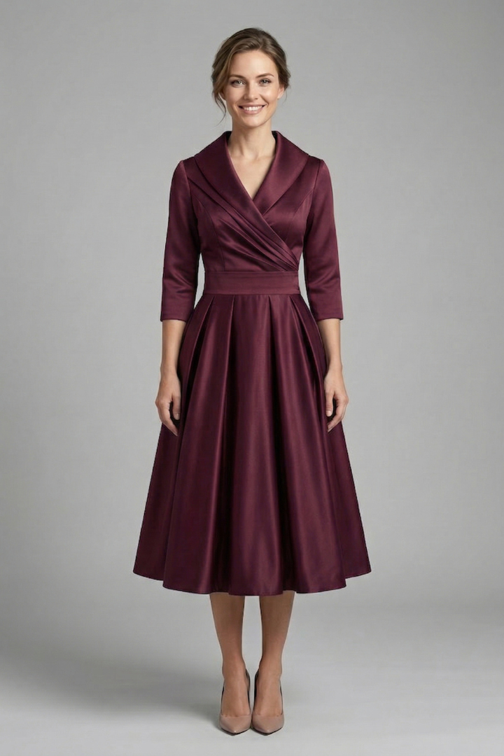 Victoria Ashford | Elegant Midi Dress For Women