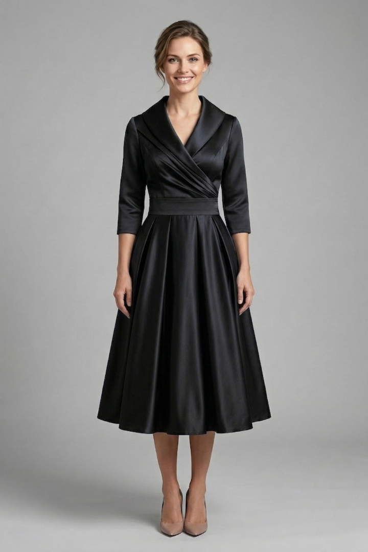 Victoria Ashford | Elegant Midi Dress For Women