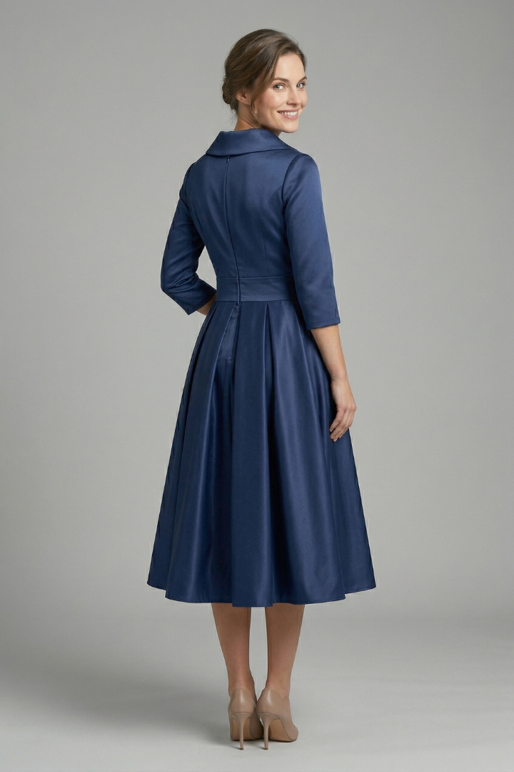 Victoria Ashford | Elegant Midi Dress For Women