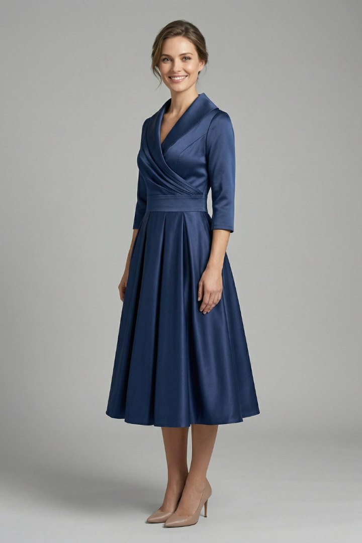 Victoria Ashford | Elegant Midi Dress For Women