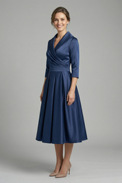 Victoria Ashford | Elegant Midi Dress For Women