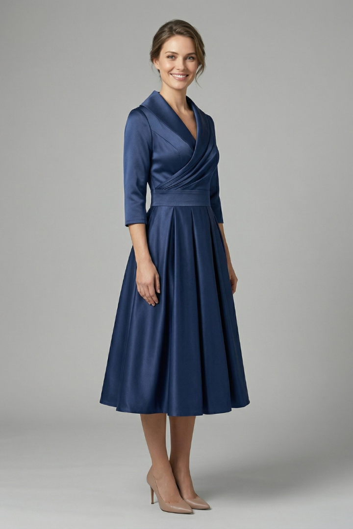 Victoria Ashford | Elegant Midi Dress For Women