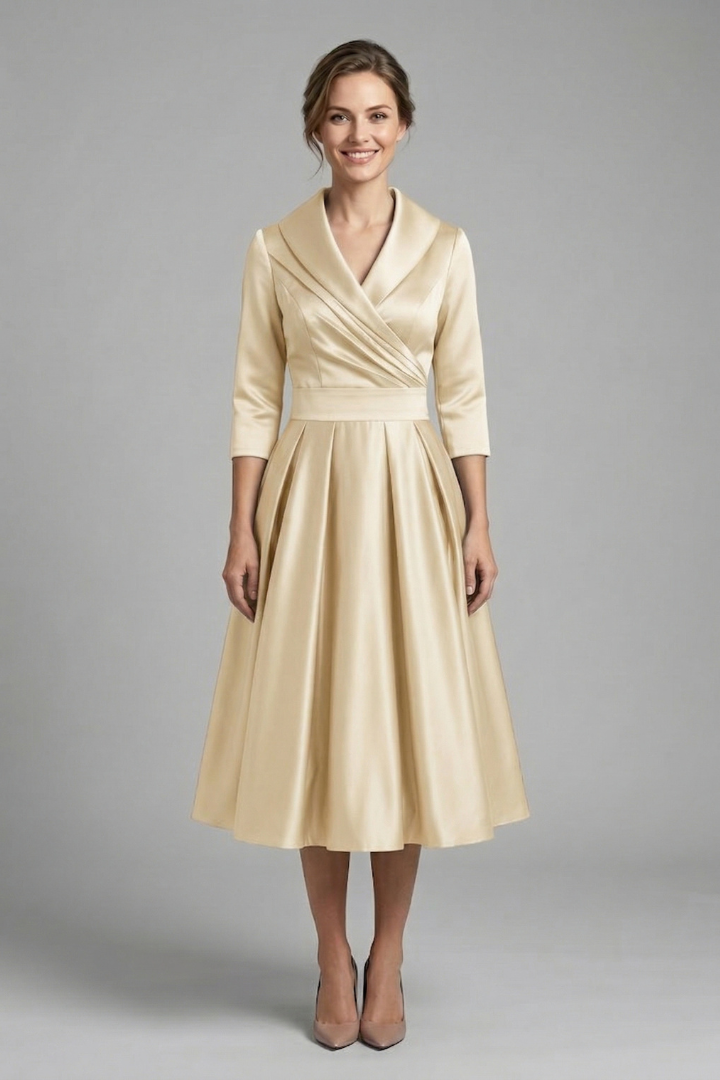 Victoria Ashford | Elegant Midi Dress For Women
