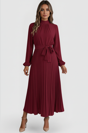 Celeste Beaumont | Pleated Maxi Dress For Women