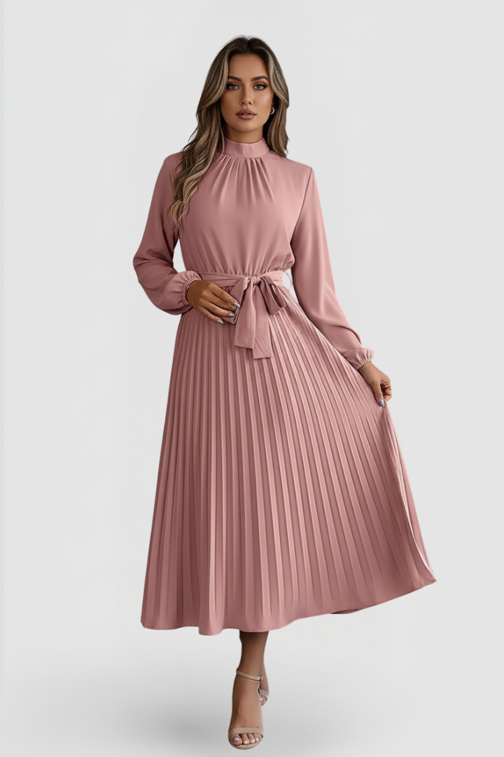 Celeste Beaumont | Pleated Maxi Dress For Women