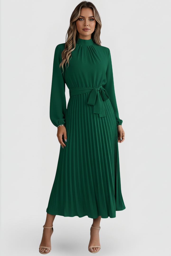 Celeste Beaumont | Pleated Maxi Dress For Women