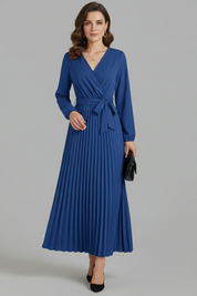 Isabella Laurent | Pleated Maxi Dress For Women