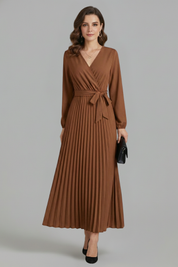 Isabella Laurent | Pleated Maxi Dress For Women