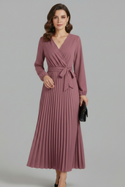 Isabella Laurent | Pleated Maxi Dress For Women