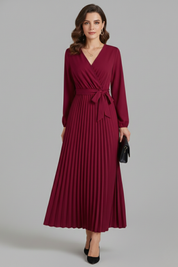Isabella Laurent | Pleated Maxi Dress For Women
