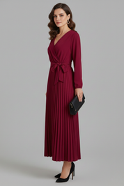 Isabella Laurent | Pleated Maxi Dress For Women