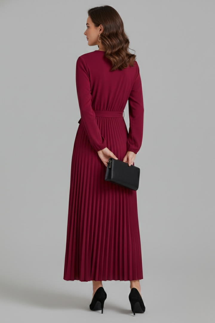 Isabella Laurent | Pleated Maxi Dress For Women