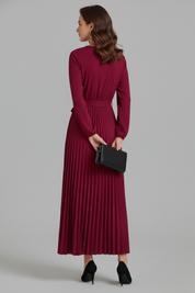 Isabella Laurent | Pleated Maxi Dress For Women