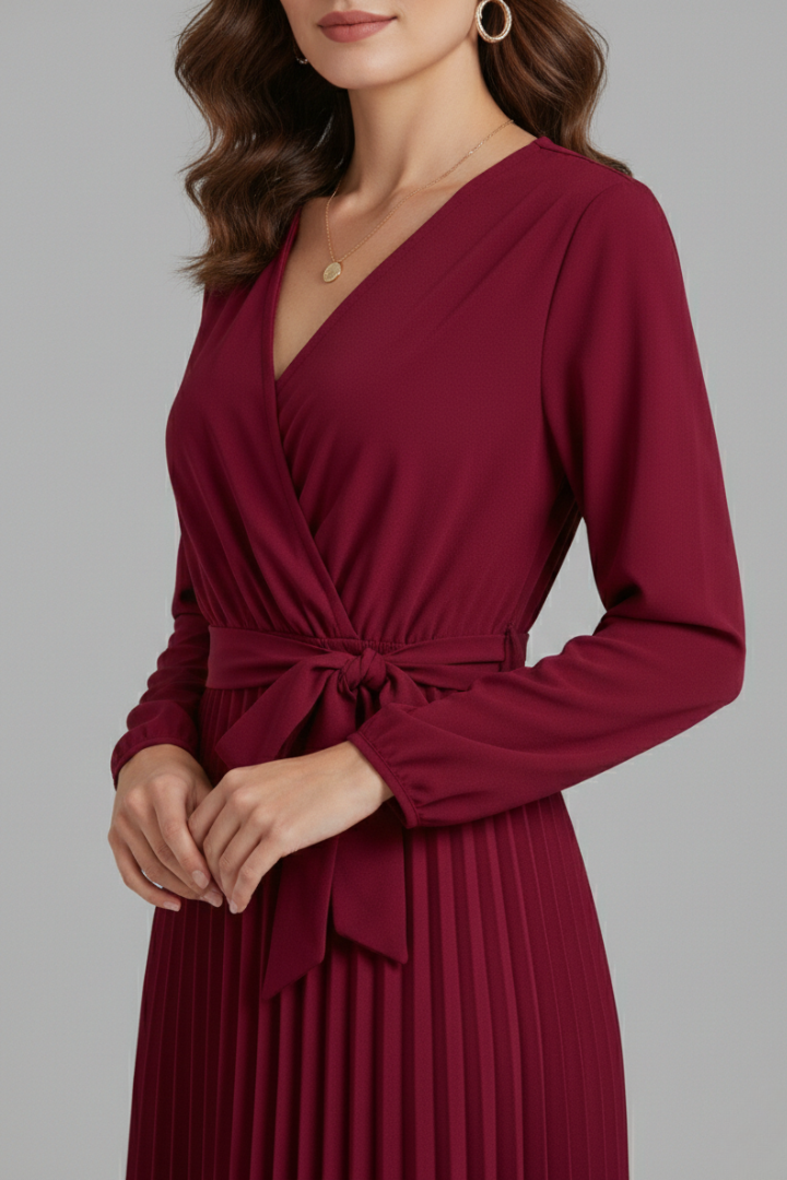 Isabella Laurent | Pleated Maxi Dress For Women