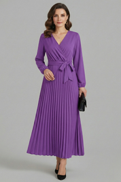 Isabella Laurent | Pleated Maxi Dress For Women