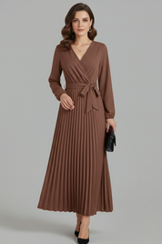 Isabella Laurent | Pleated Maxi Dress For Women