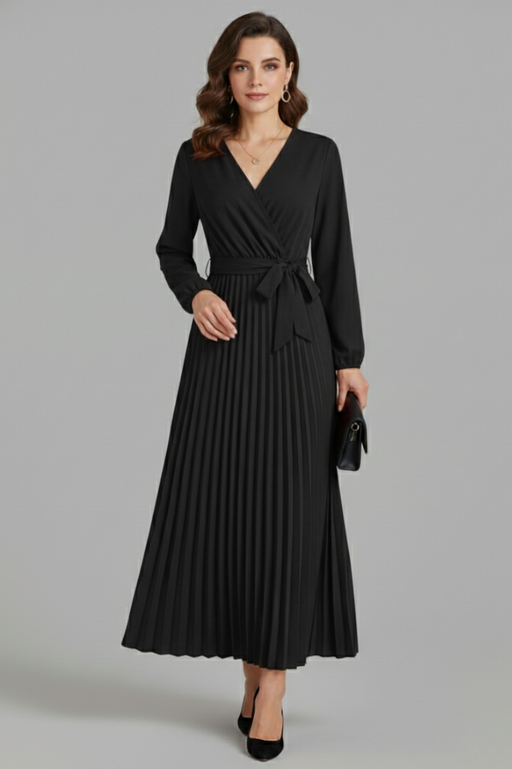 Isabella Laurent | Pleated Maxi Dress For Women