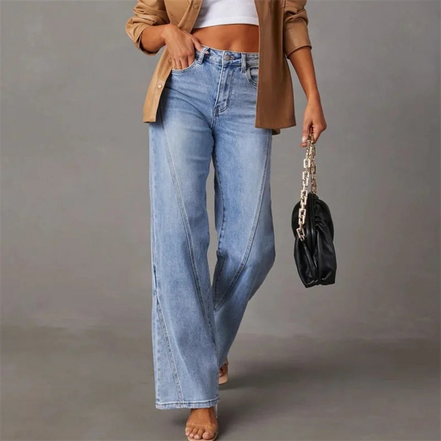 Women's High Waisted Baggy Jeans Pants | Wide