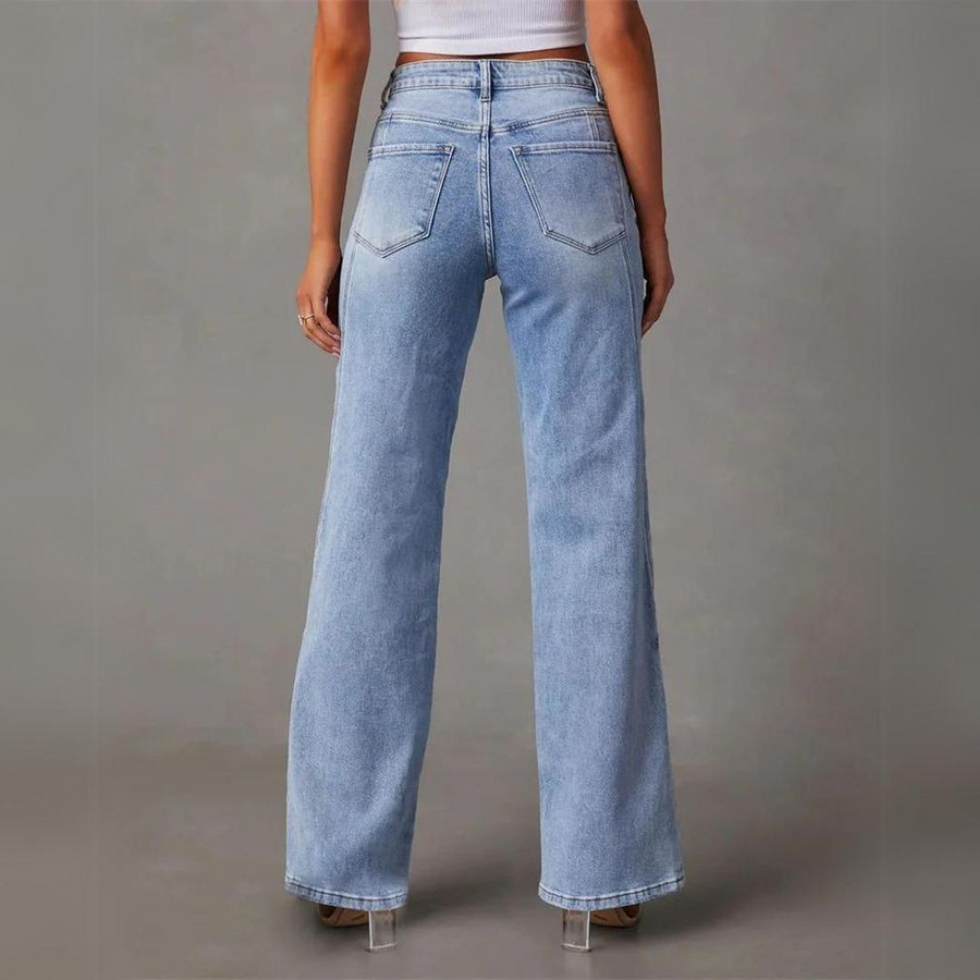 Women's High Waisted Baggy Jeans Pants | Wide