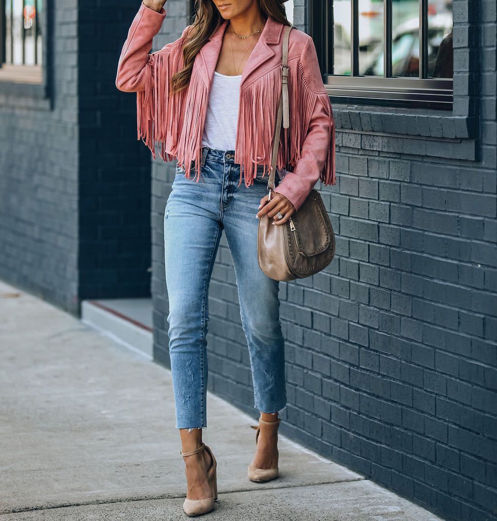 Scarlett Monroe | Fringe Suede Statement Jacket