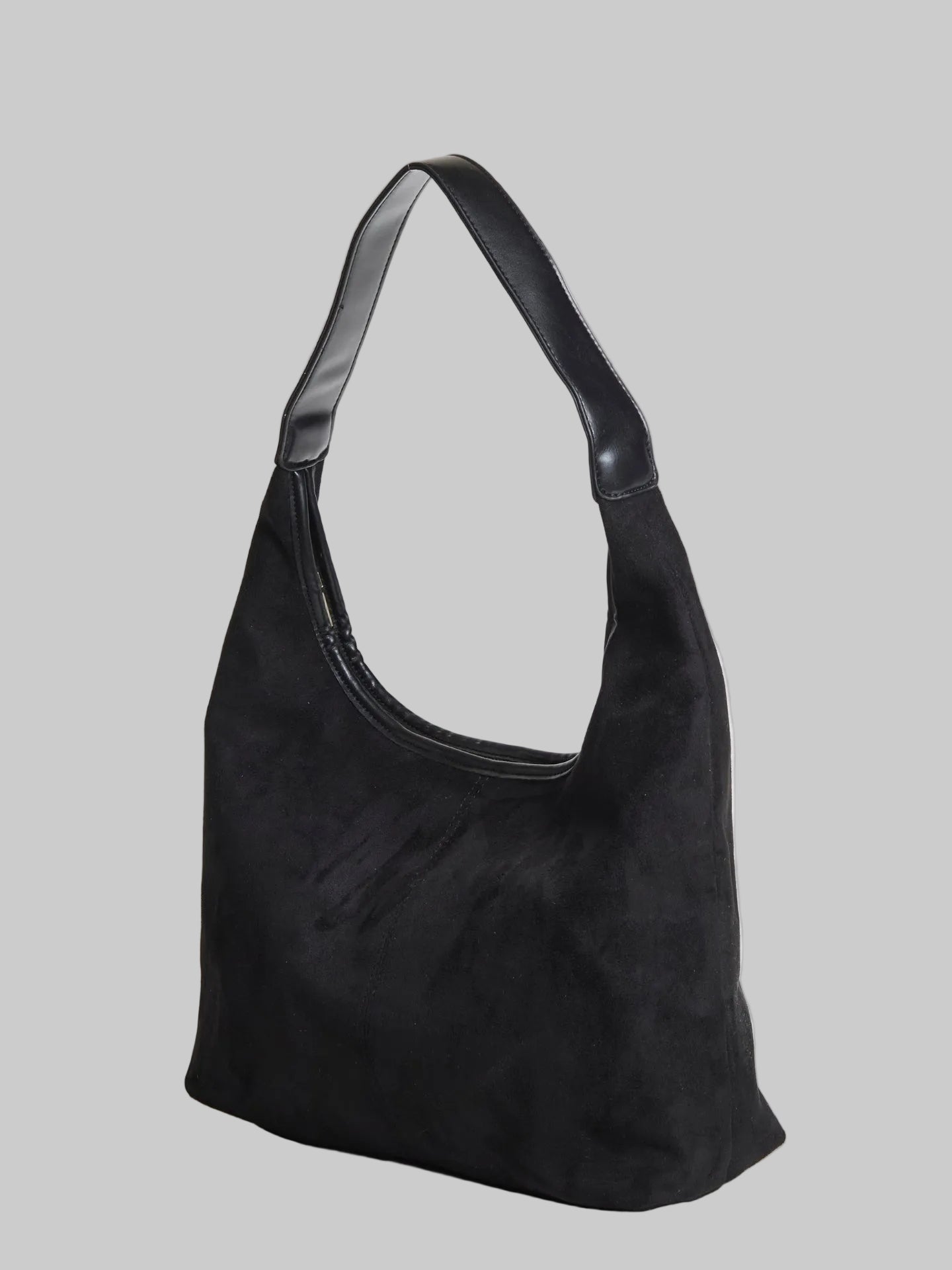 Nora Eclipse | Minimal Suede Hobo Shoulder Bag