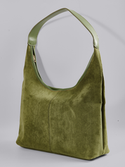 Nora Eclipse | Minimal Suede Hobo Shoulder Bag