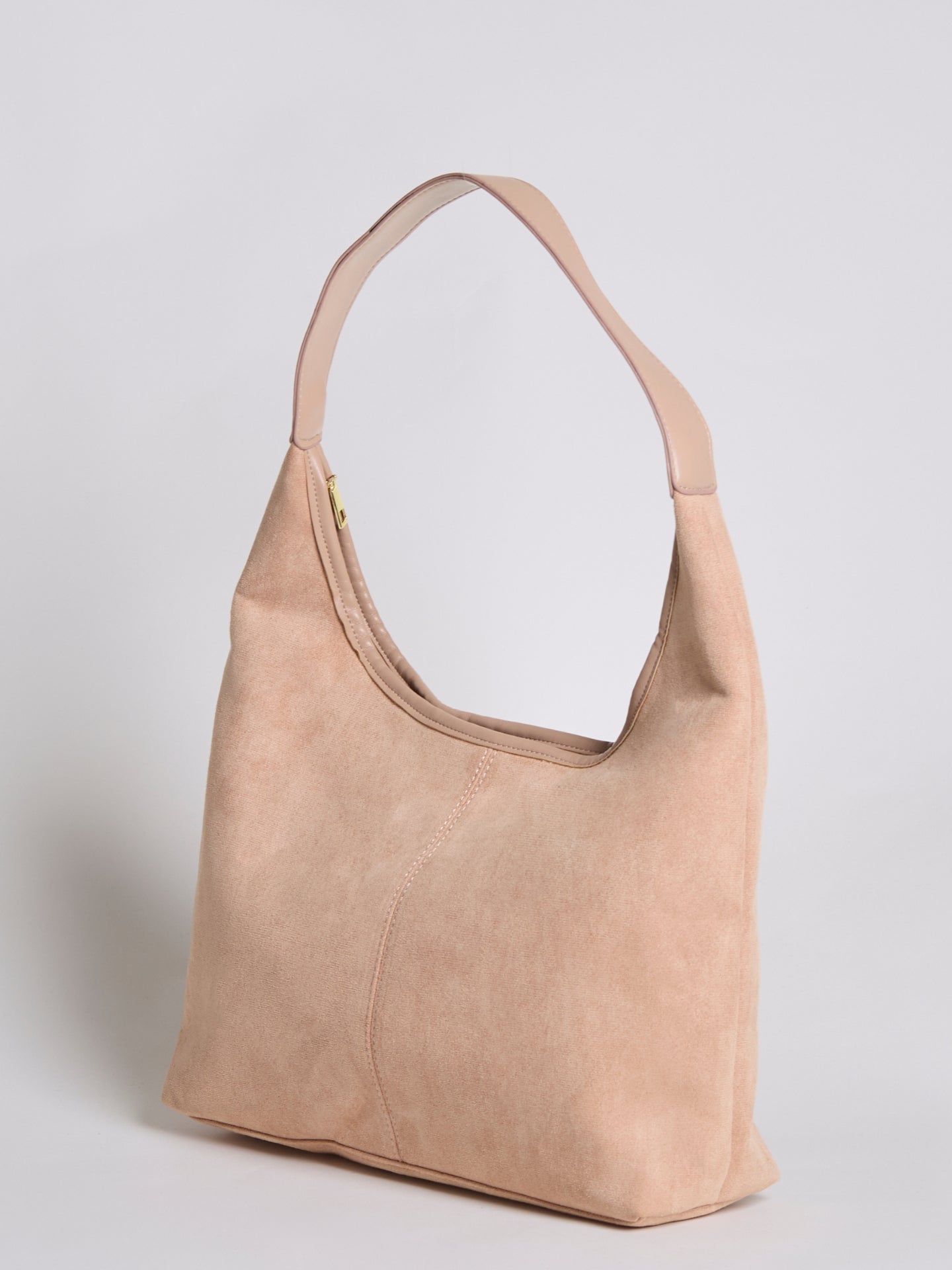 Nora Eclipse | Minimal Suede Hobo Shoulder Bag