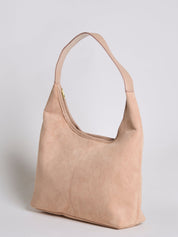 Nora Eclipse | Minimal Suede Hobo Shoulder Bag
