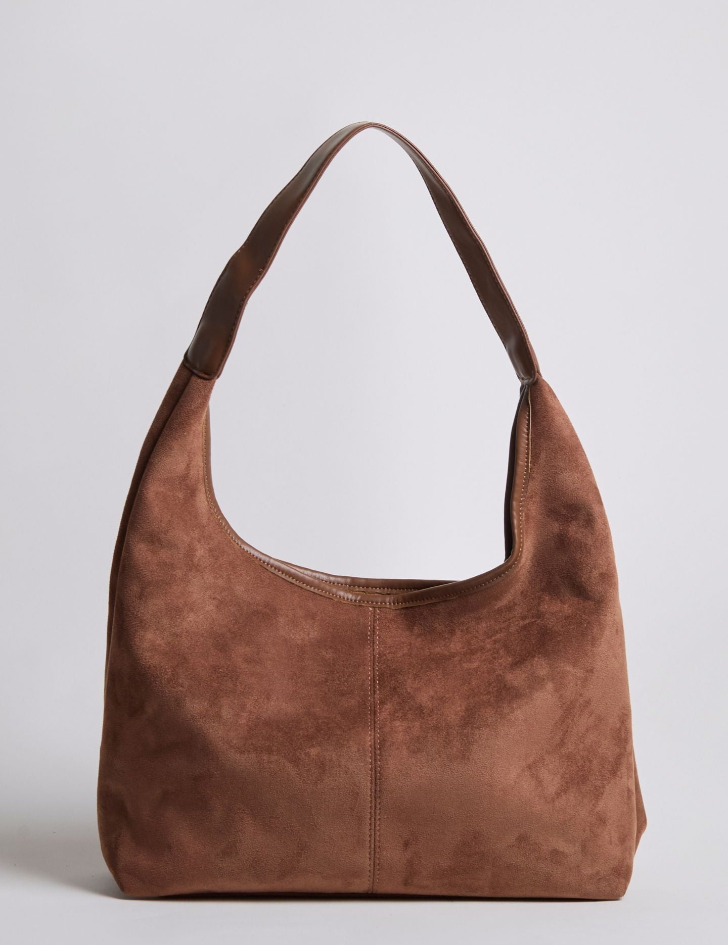 Nora Eclipse | Minimal Suede Hobo Shoulder Bag