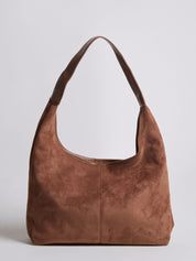 Nora Eclipse | Minimal Suede Hobo Shoulder Bag