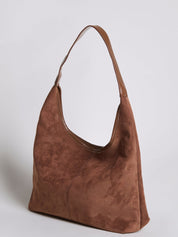 Nora Eclipse | Minimal Suede Hobo Shoulder Bag