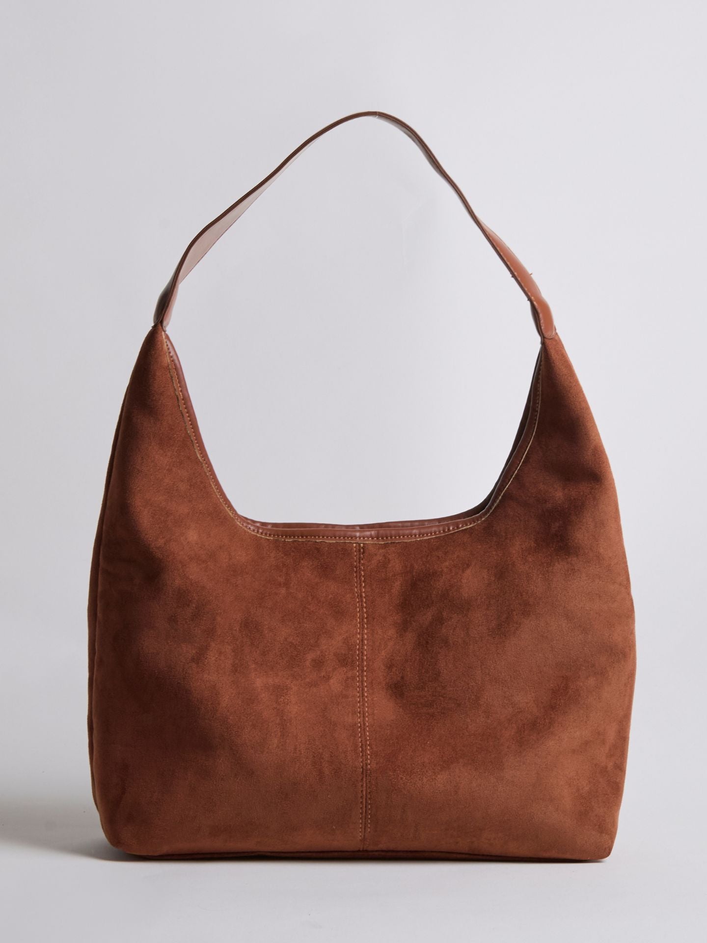 Nora Eclipse | Minimal Suede Hobo Shoulder Bag