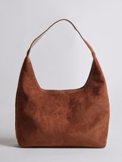 Nora Eclipse | Minimal Suede Hobo Shoulder Bag