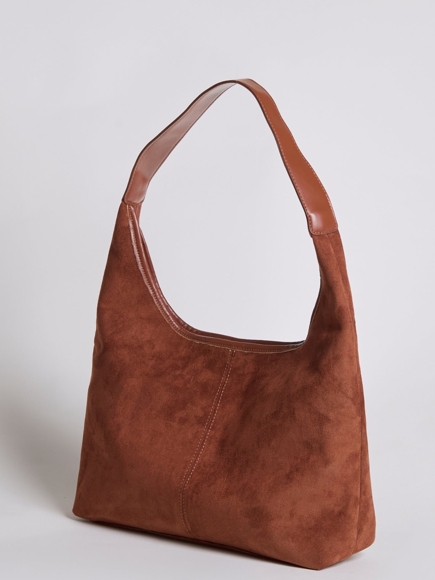 Nora Eclipse | Minimal Suede Hobo Shoulder Bag