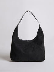 Nora Eclipse | Minimal Suede Hobo Shoulder Bag