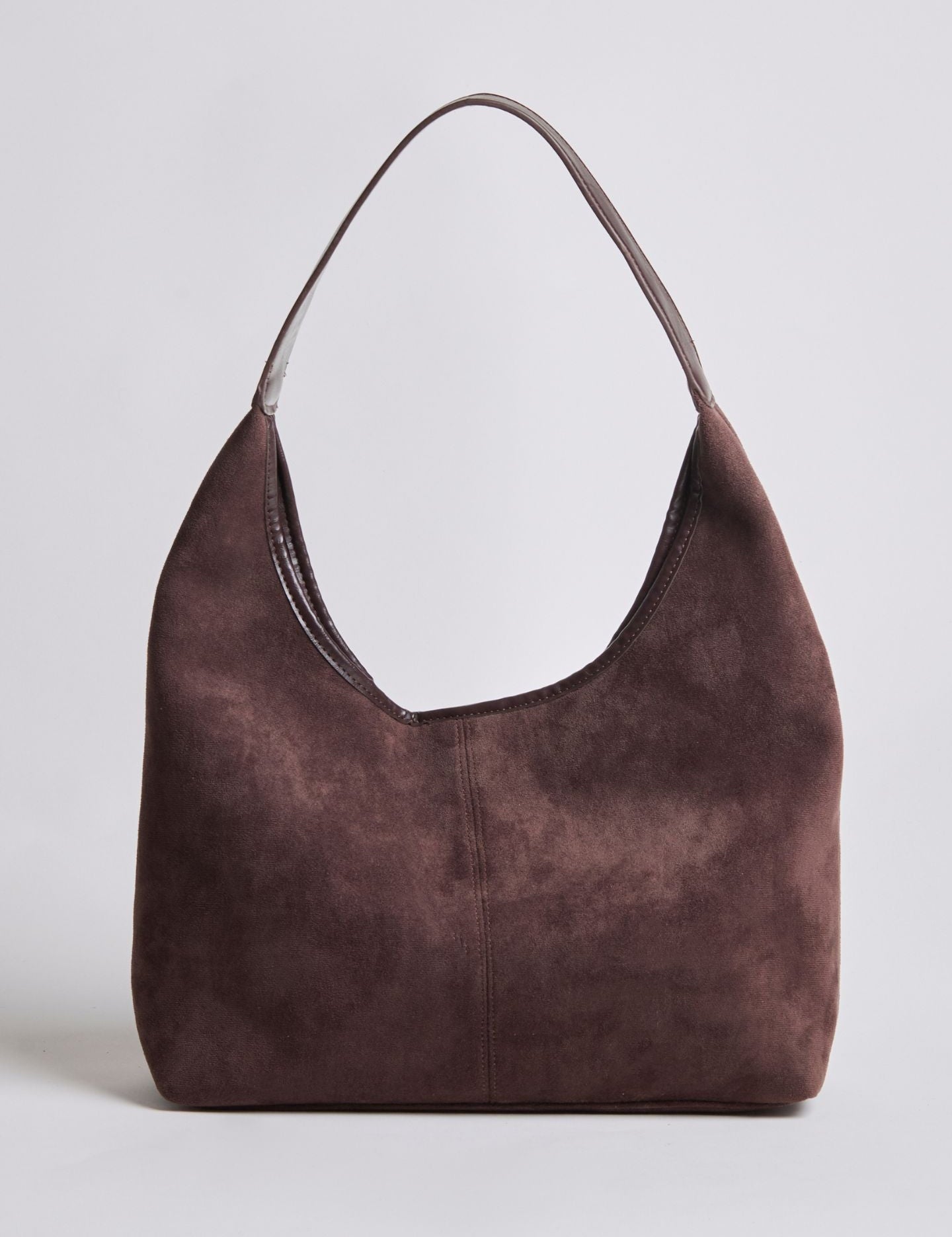 Nora Eclipse | Minimal Suede Hobo Shoulder Bag