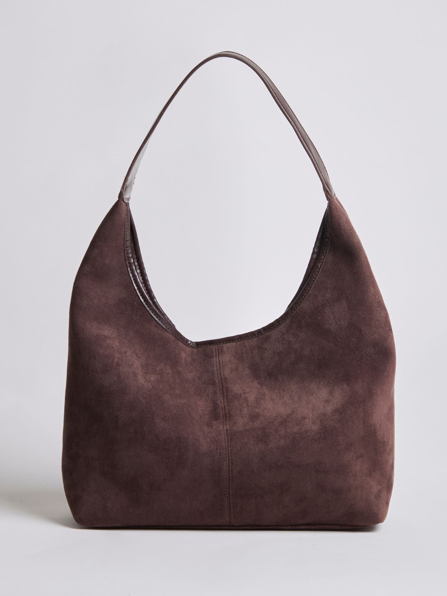 Nora Eclipse | Minimal Suede Hobo Shoulder Bag