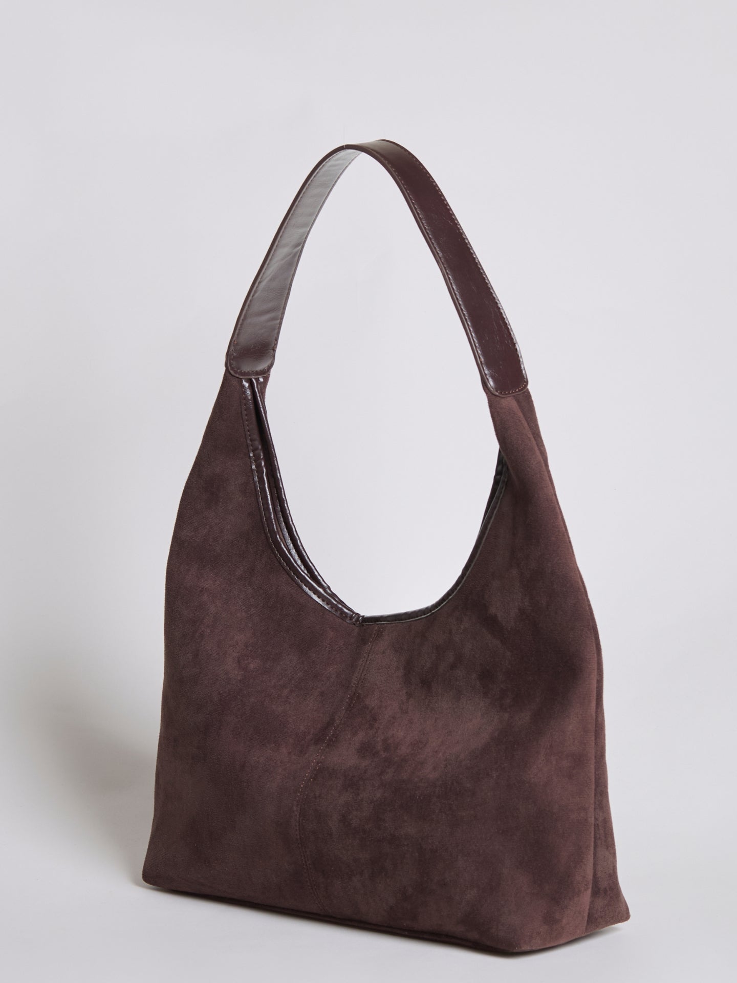 Nora Eclipse | Minimal Suede Hobo Shoulder Bag