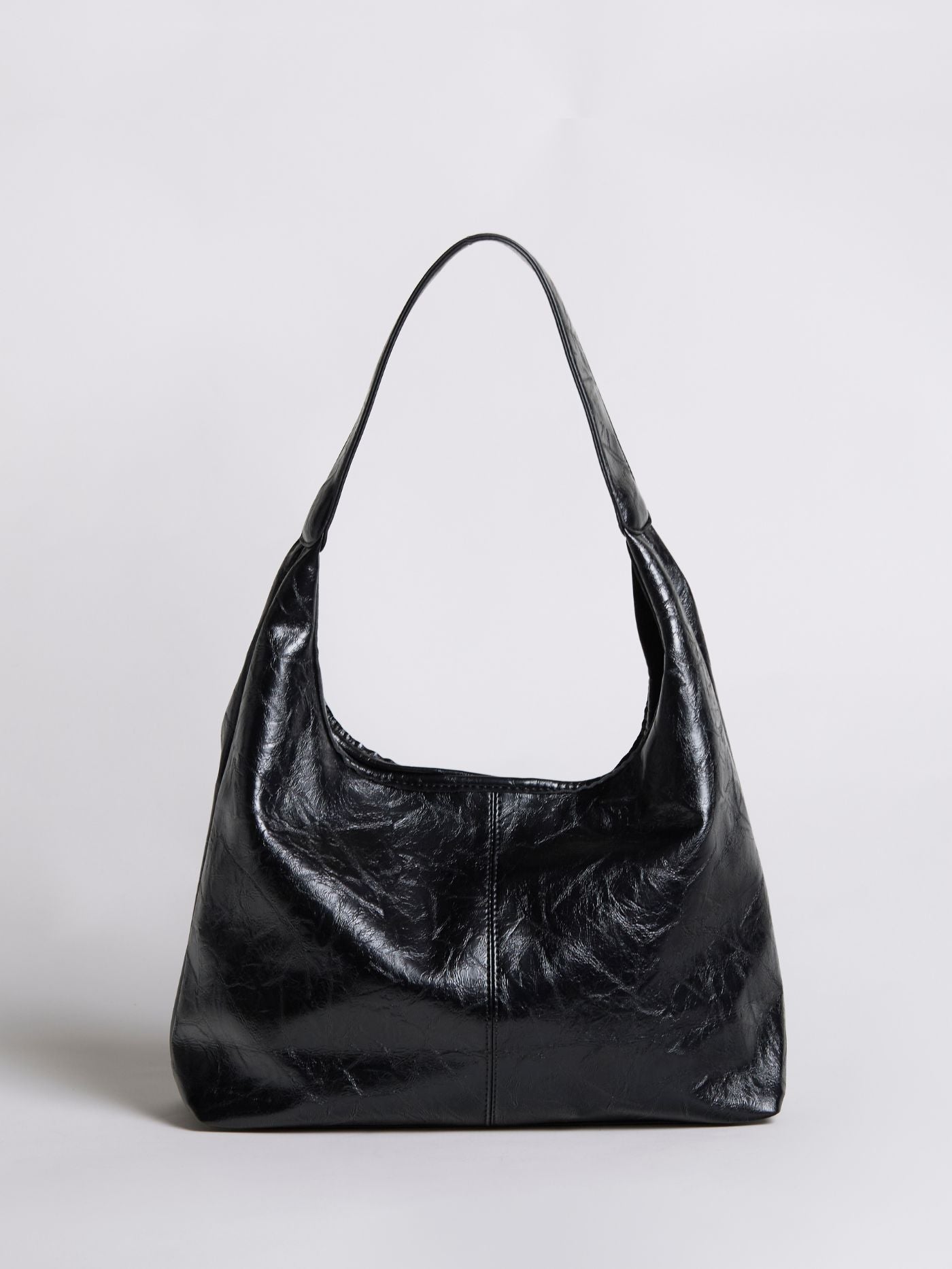 Valerie Noir | Vintage Soft Leather Hobo Bag