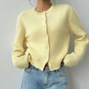 Elara Soft Knit Button Cardigan