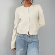 Elara Soft Knit Button Cardigan