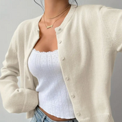 Elara Soft Knit Button Cardigan