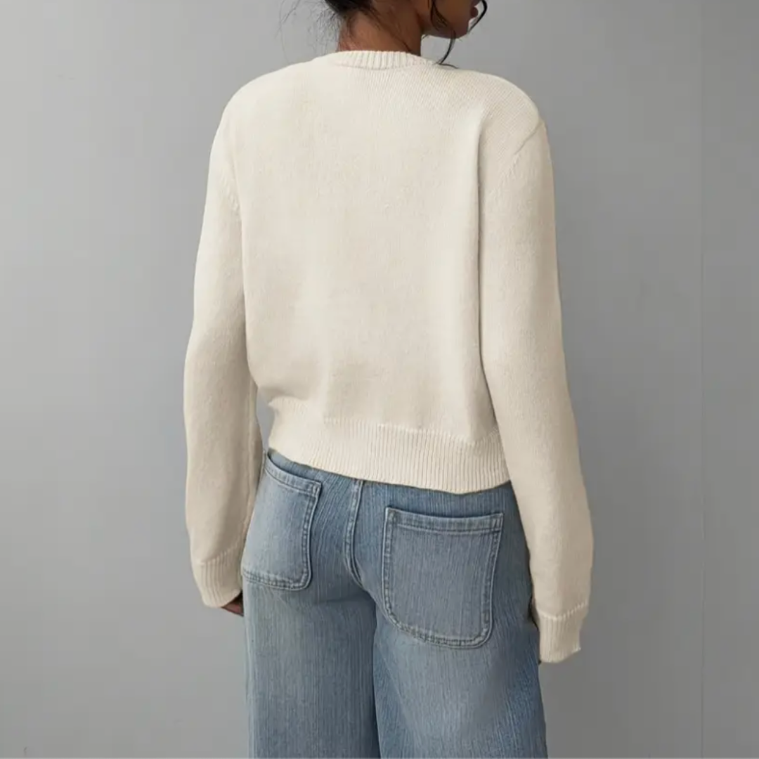Elara Soft Knit Button Cardigan