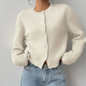 Elara Soft Knit Button Cardigan