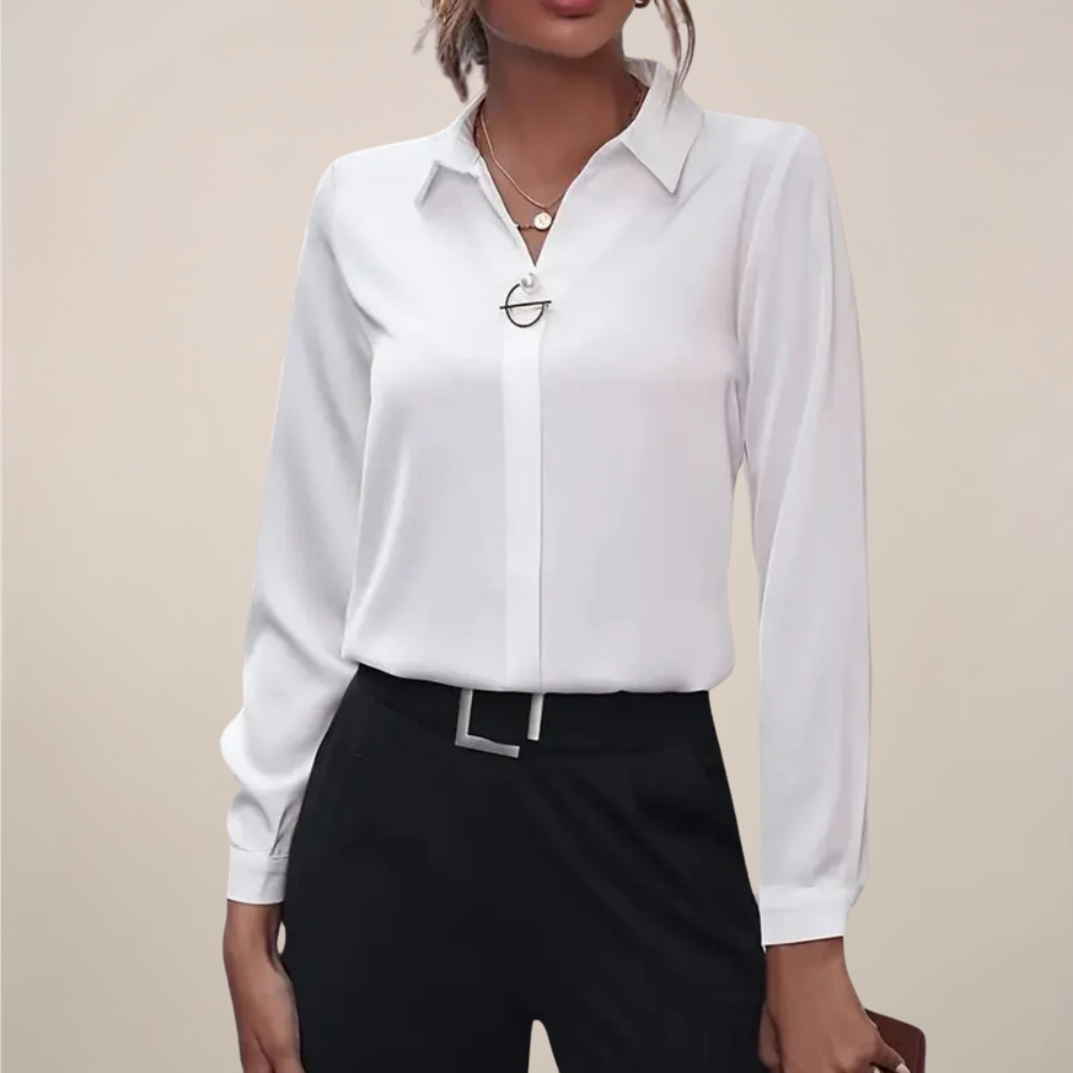 Jimena Rosenberg | Tailored Long Sleeve Blouse For Women
