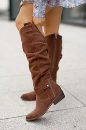 Tabitha McClure | Knee High Suede Boots For Women