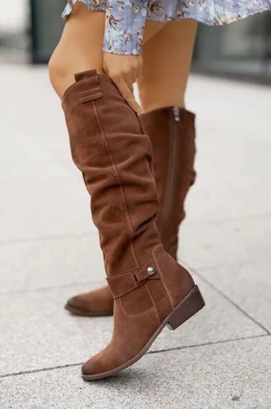 Tabitha McClure | Knee High Suede Boots For Women