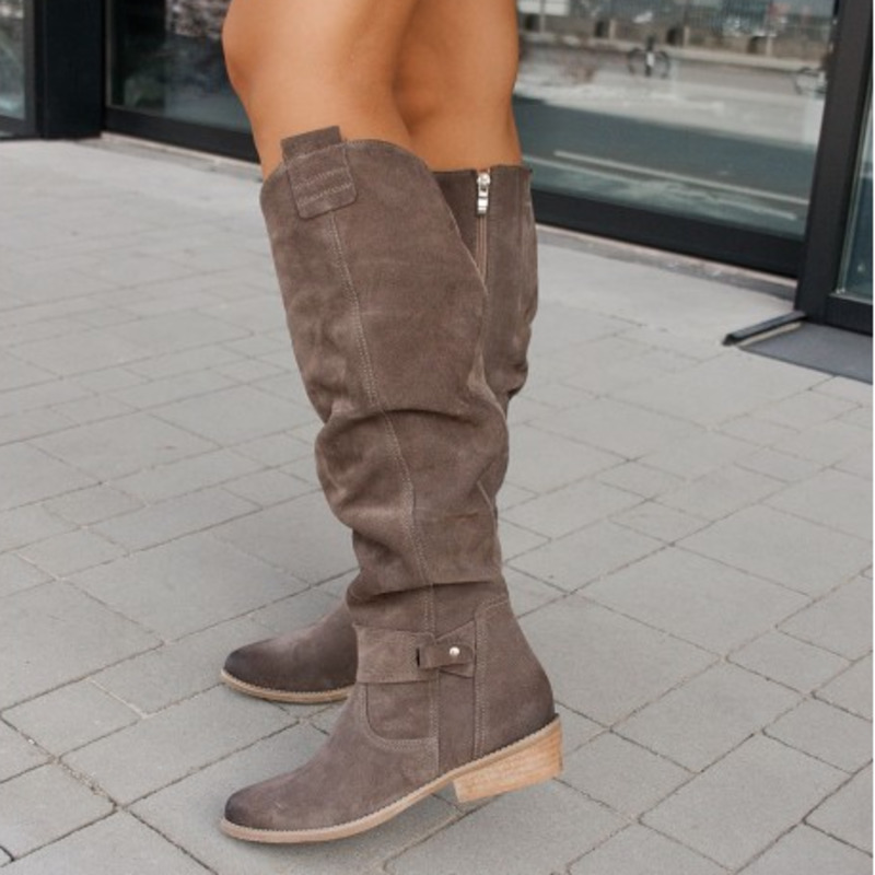Tabitha McClure | Knee High Suede Boots For Women
